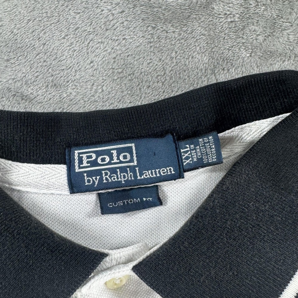 Polo Ralph Lauren Polo Shirt Mens 2XL White Miami Big Pony 5 Logo Cheif Keef - Picture 7 of 15